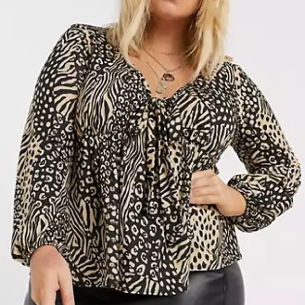 NWT Pink Clove Peplum Top 16